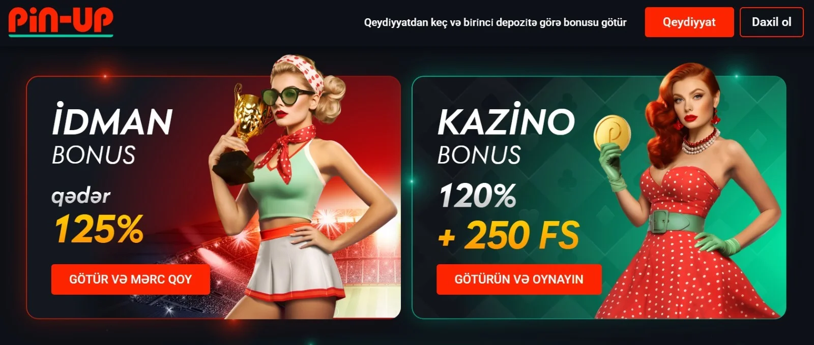 Pin up üçün daxil olun 